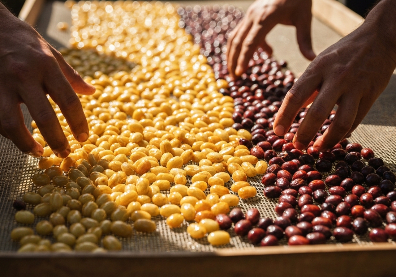 Close-up of golden coffee preparation highlighting the sweetness and depth of Costa Rican coffee