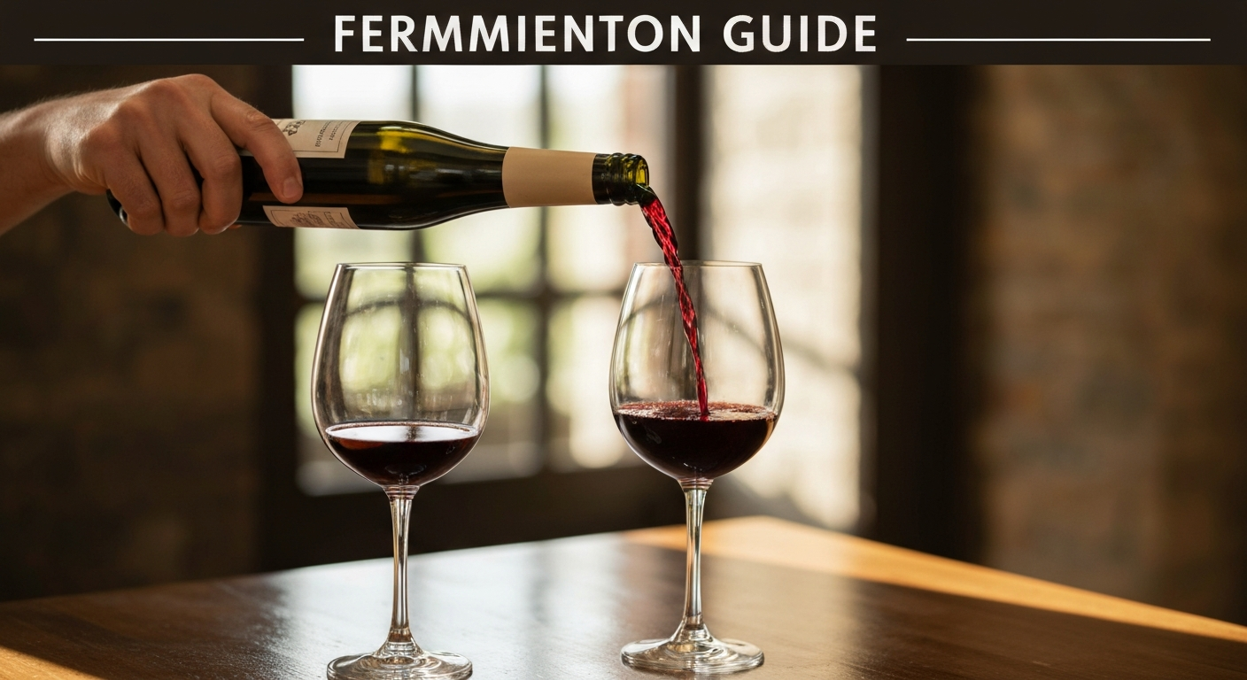 Wine being poured, evoking the wine-like character of carbonic maceration coffee