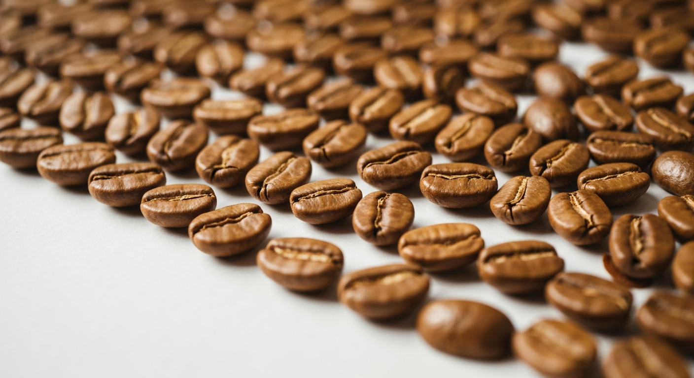 Coffee beans being carefully turned during the drying process