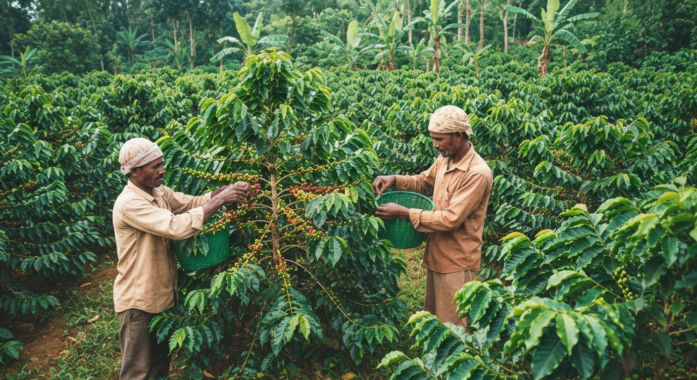 Misty green hills of the Western Ghats
